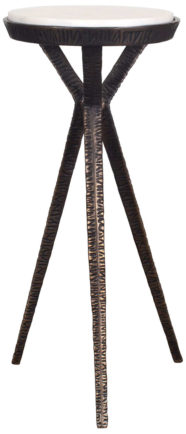 Image 4 Uttermost Tilton 24" H x 11" W Bronze Aluminum Accent Table more views