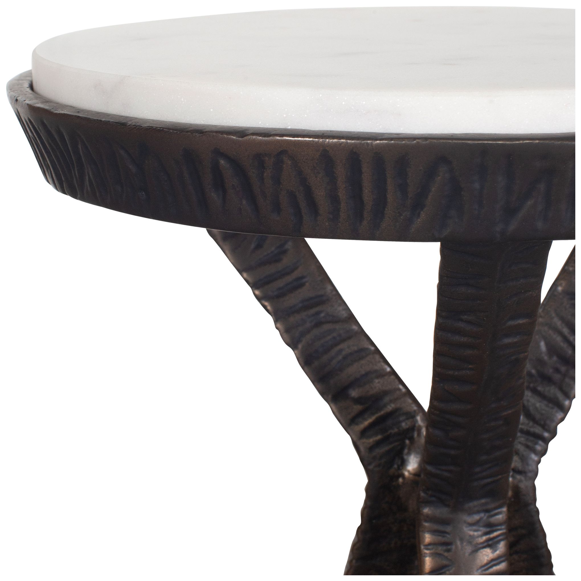 Image 5 Uttermost Tilton 24" H x 11" W Bronze Aluminum Accent Table more views