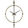 Thumbnail3 of Uttermost Time Flies Brushed Brass 48 3/4" High Wall Clock