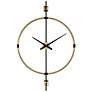 Uttermost Time Flies Brushed Brass 48 3/4" High Wall Clock