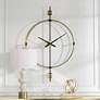 Thumbnail2 of Uttermost Time Flies Brushed Brass 48 3/4" High Wall Clock