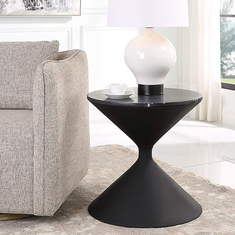 Image 1 Uttermost Time's Up Hourglass Shaped Side Table