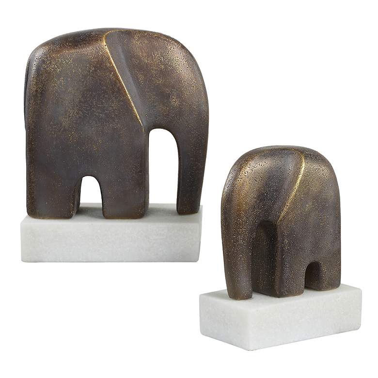 Image 2 Uttermost Timeless Tusk 2-Piece Sculptures