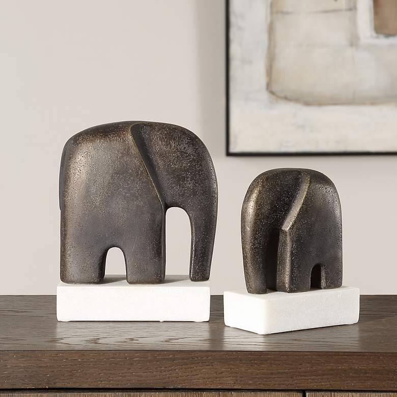 Image 1 Uttermost Timeless Tusk 2-Piece Sculptures
