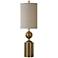Uttermost Tioga Brushed Brass Cylinder Table Lamp