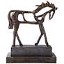 Uttermost Titan 16 1/2" High Bronze and Brown Horse Statue
