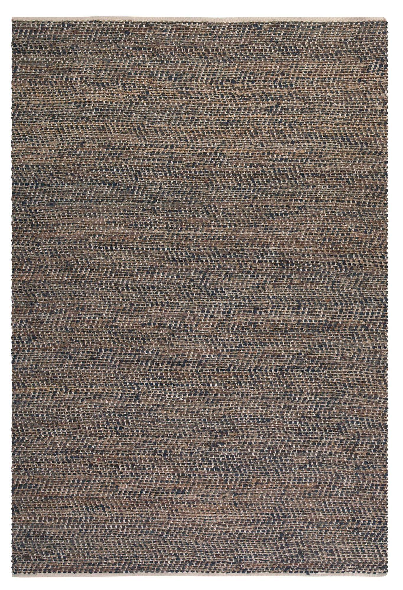 Uttermost Tobais 71001 5'x8' Black and Tan Area Rug in scene