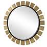 4_Uttermost Toluca Brass and Black 45" Round Wall Mirror more views