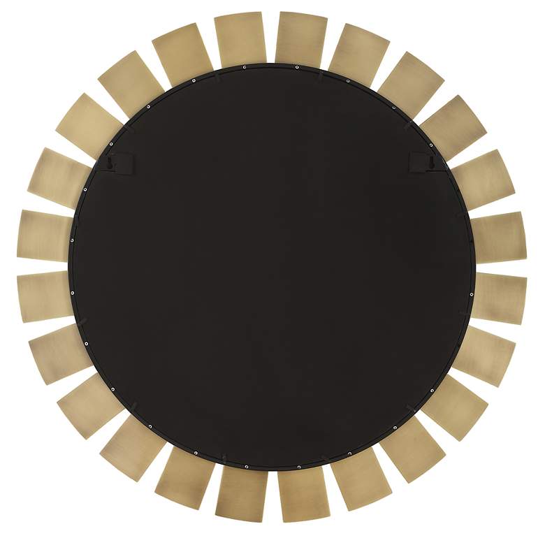 Image 6 Uttermost Toluca Brass and Black 45" Round Wall Mirror more views