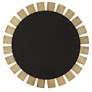 6_Uttermost Toluca Brass and Black 45" Round Wall Mirror more views