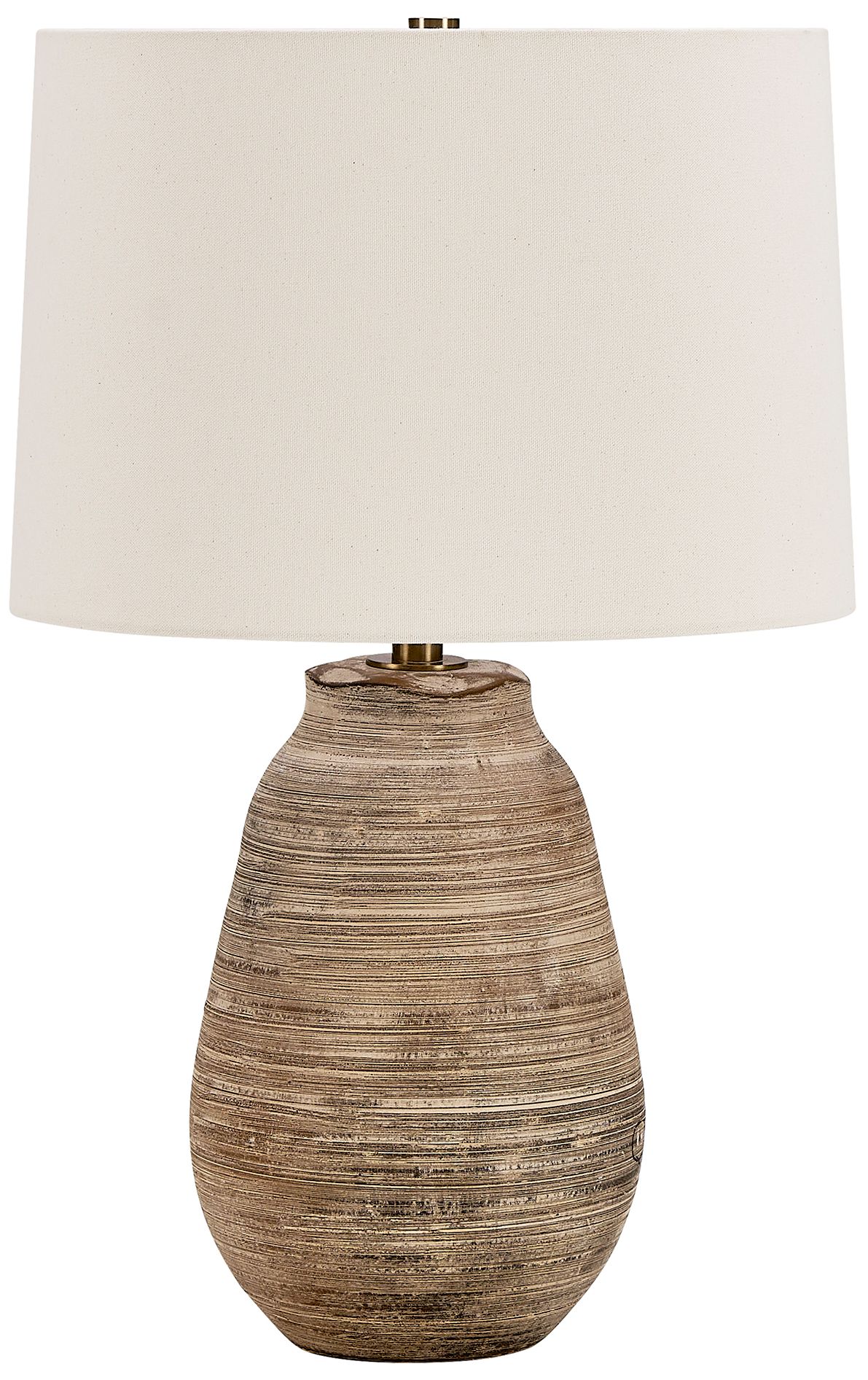 Image 4 Uttermost Tonachio 25 1/2" Brown and Gray Ceramic Table Lamp more views