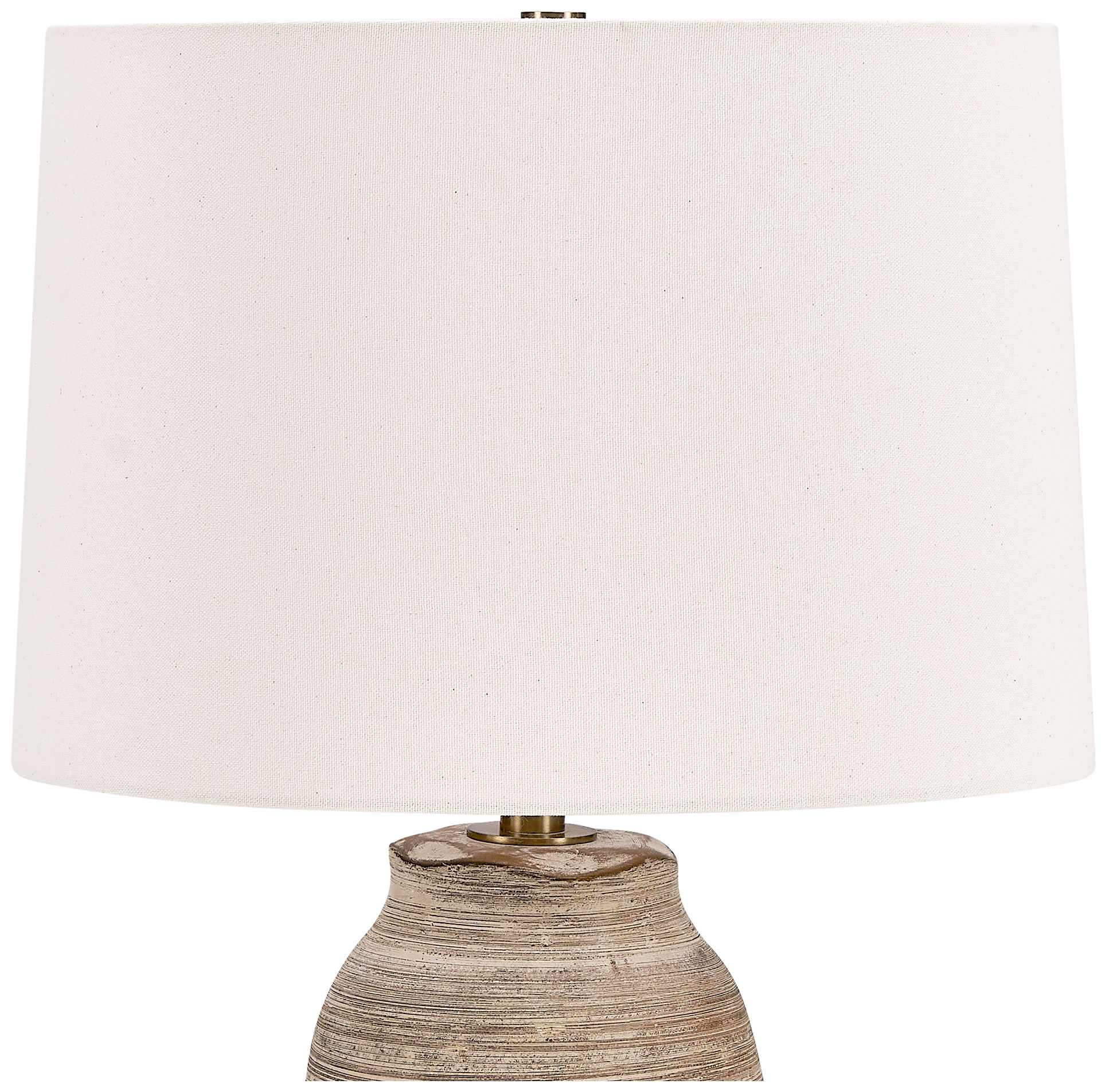 Image 6 Uttermost Tonachio 25 1/2" Brown and Gray Ceramic Table Lamp more views