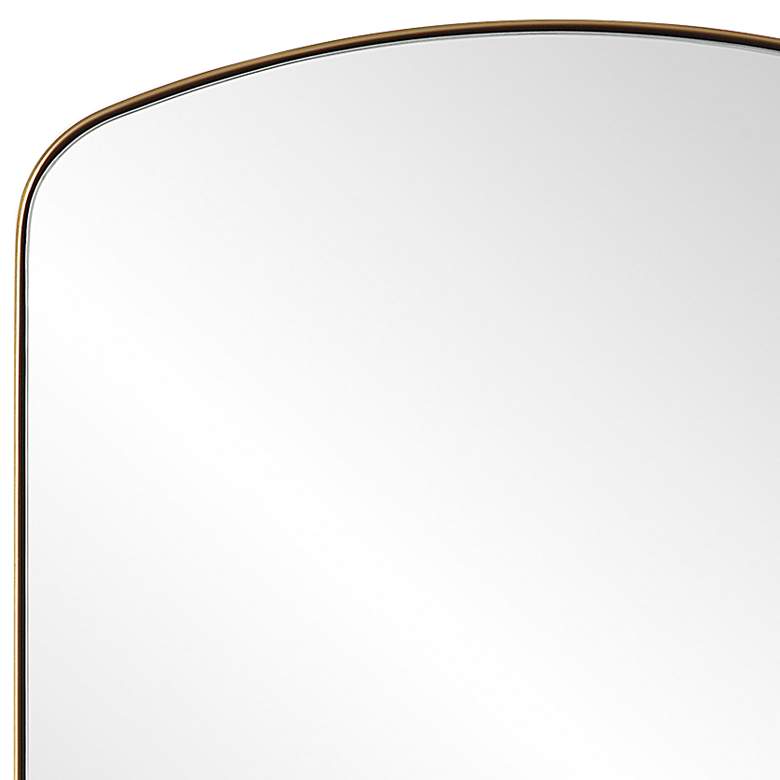 Image 3 Uttermost Tordera 40 inch H Brass Stainless Steel Arch Mirror more views