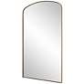 Uttermost Tordera 40" H Brass Stainless Steel Arch Mirror in scene