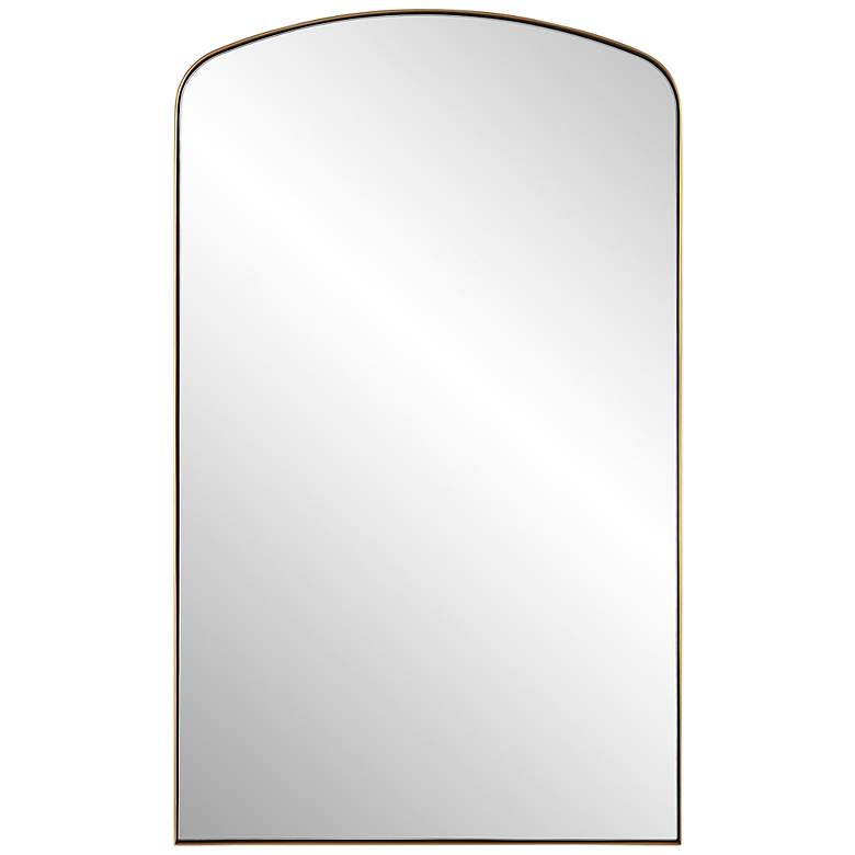Image 2 Uttermost Tordera Brass 24 inch x 40 inch Arch Wall Mirror
