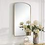 2_Uttermost Tordera Brass 24" x 40" Arch Wall Mirror