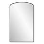 3_Uttermost Tordera Matte Black 24" x 40" Arch Wall Mirror