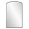 Uttermost Tordera Matte Black 24" x 40" Arch Wall Mirror