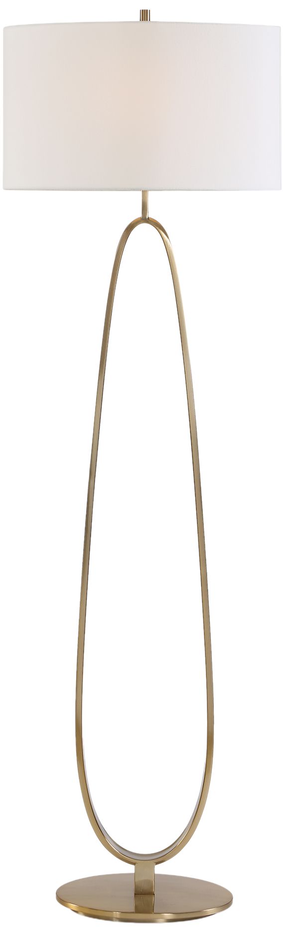 Image 2 Uttermost Tordin 64" Antique Brass Metal Floor Lamp