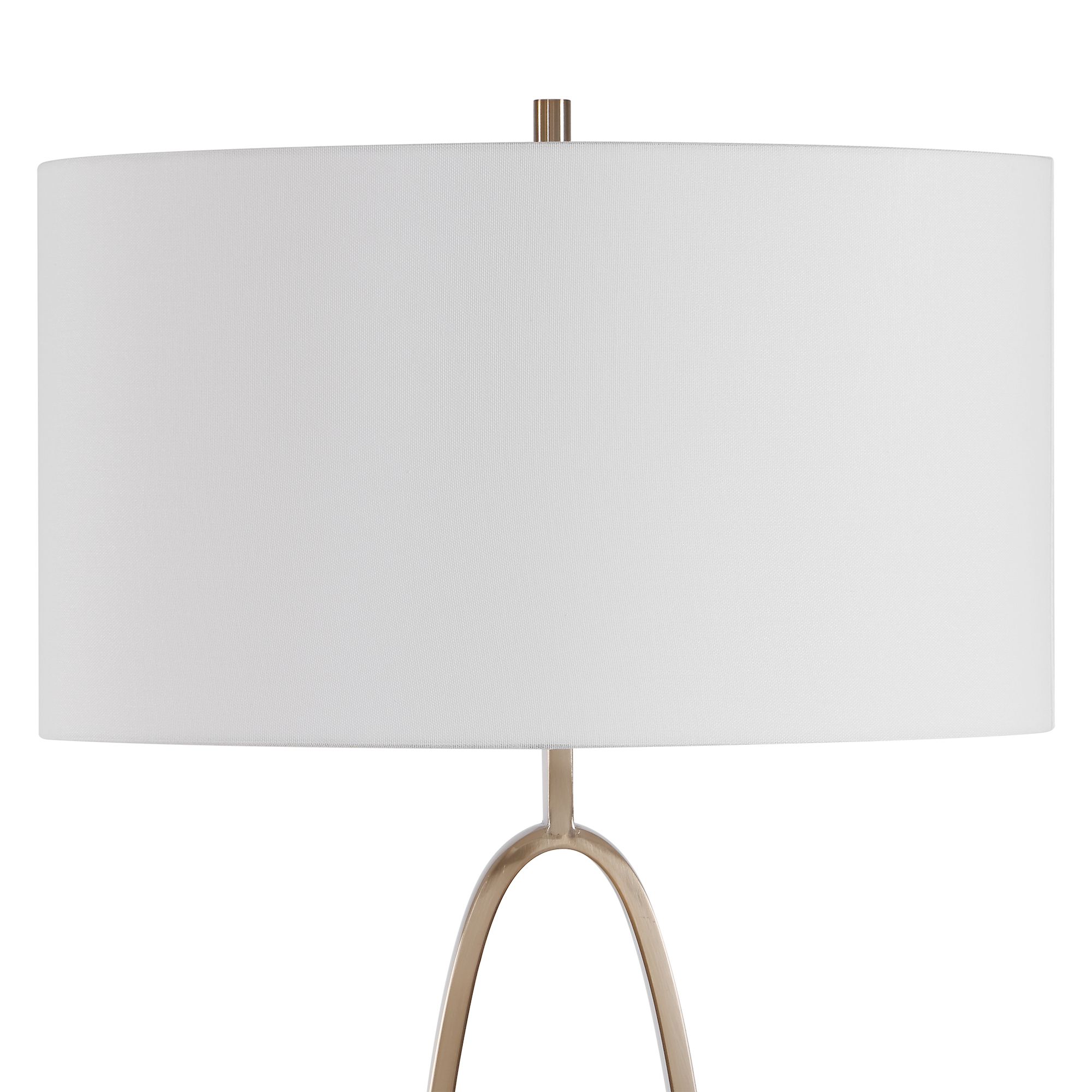 Image 7 Uttermost Tordin 64" Antique Brass Metal Floor Lamp more views