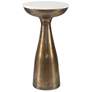 1_Uttermost Torin 22" H x 12" W Antq Brass Cast Aluminum Drink Table