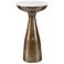 Uttermost Torin 22" H x 12" W Antq Brass Cast Aluminum Drink Table