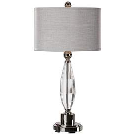 Image1 of Uttermost Torlino Polished Nickel Crystal Table Lamp