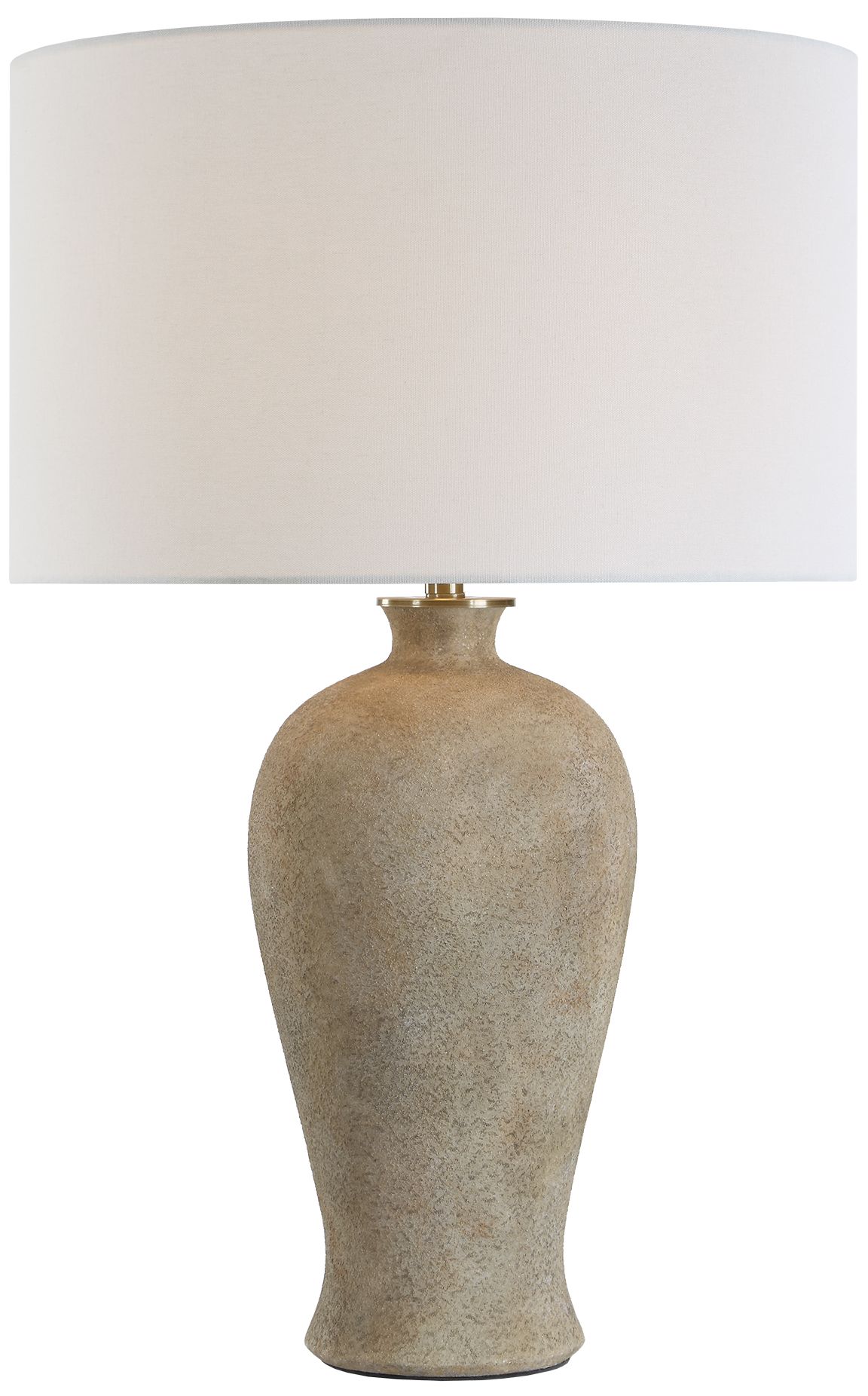 Image 2 Uttermost Torres 30" Neutral Ceramic Table Lamp