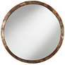 Uttermost Tortin Jagged Edge 34" Round Wall Mirror