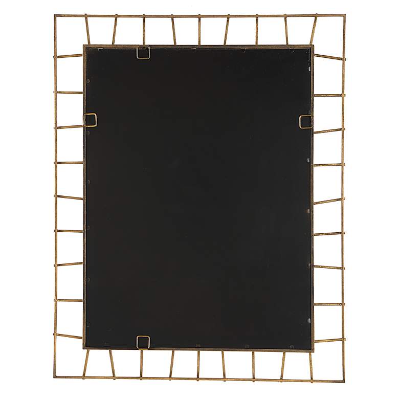 Image 7 Uttermost Townsend 40 x 32 Antique Gold Finish Openwork Wall Mirror more views