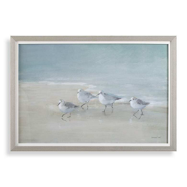Image 2 Uttermost Tranquil Shorebirds on the Sand Framed Print
