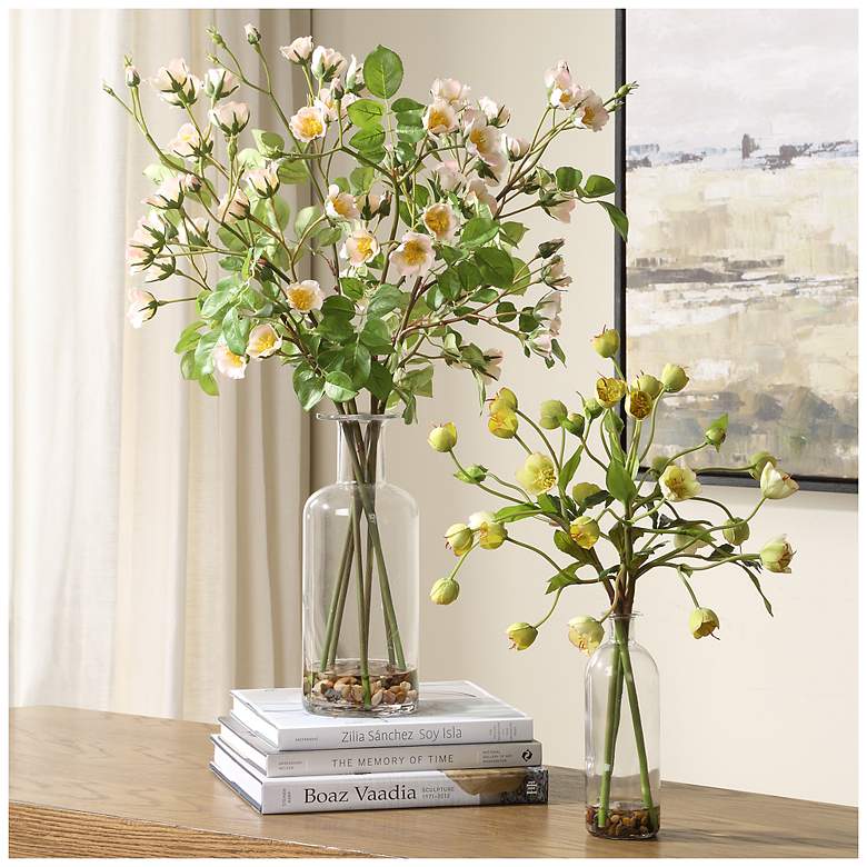 Image 1 Uttermost Tranquility Lenten 2-Piece Rose Bouquets