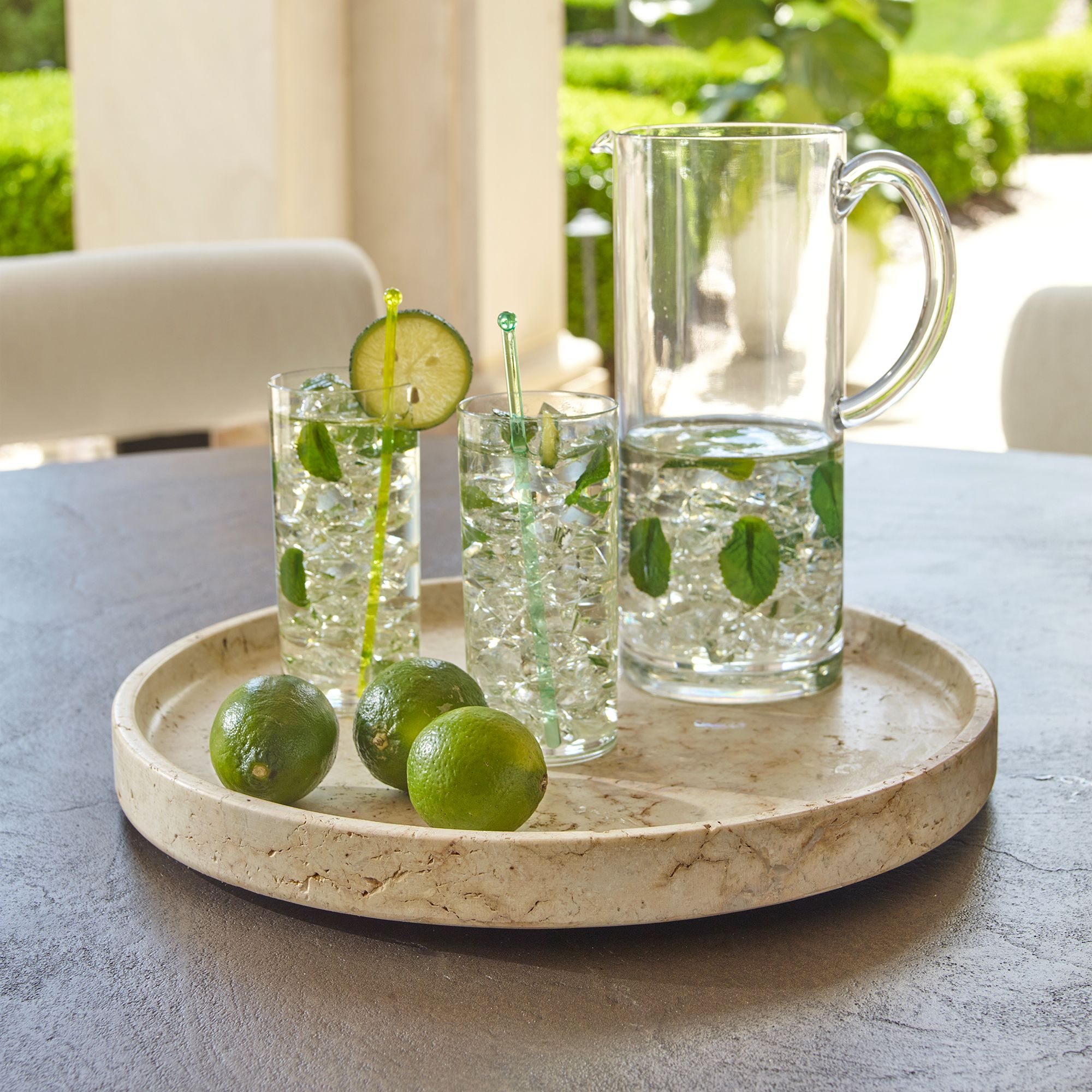 Image 3 Uttermost Travessa 15" Wide Travertine Indoor-Outdoor Tray more views