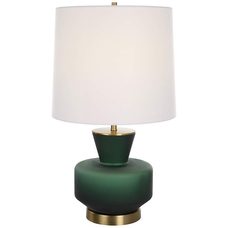 Image 2 Uttermost Trentino 28" Emerald Green Glass Table Lamp