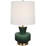 Uttermost Trentino 28" Emerald Green Glass Table Lamp