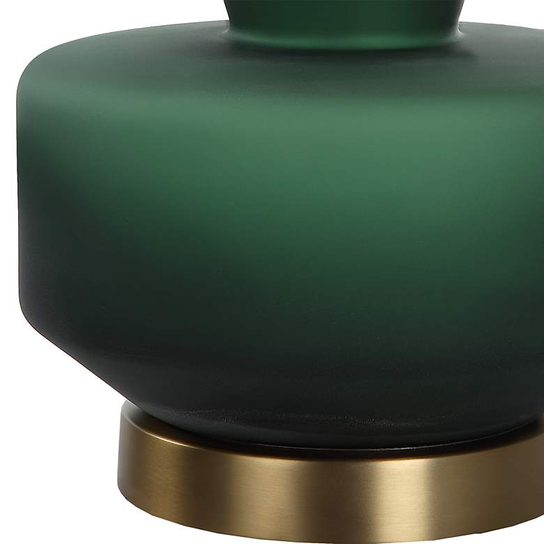 Image 4 Uttermost Trentino 28" Emerald Green Glass Table Lamp more views