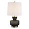 Uttermost Trentino 28" High Modern Black Glass Table Lamp
