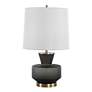 4_Uttermost Trentino 28" High Modern Black Glass Table Lamp more views