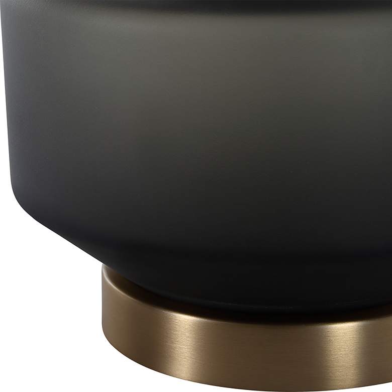 Image 6 Uttermost Trentino 28" High Modern Black Glass Table Lamp more views