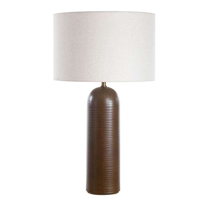 Image 2 Uttermost Trexler 29 1/2" High Cocoa Brown Ceramic Table Lamp