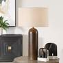 1_Uttermost Trexler 29 1/2" High Cocoa Brown Ceramic Table Lamp