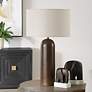 3_Uttermost Trexler 29 1/2" High Cocoa Brown Ceramic Table Lamp more views