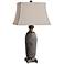 Uttermost Tricarico Ceramic Old Stone Bronze Table Lamp