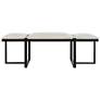 2_Uttermost Triple Cloud 61" Wide White Polyester Fabric Bench