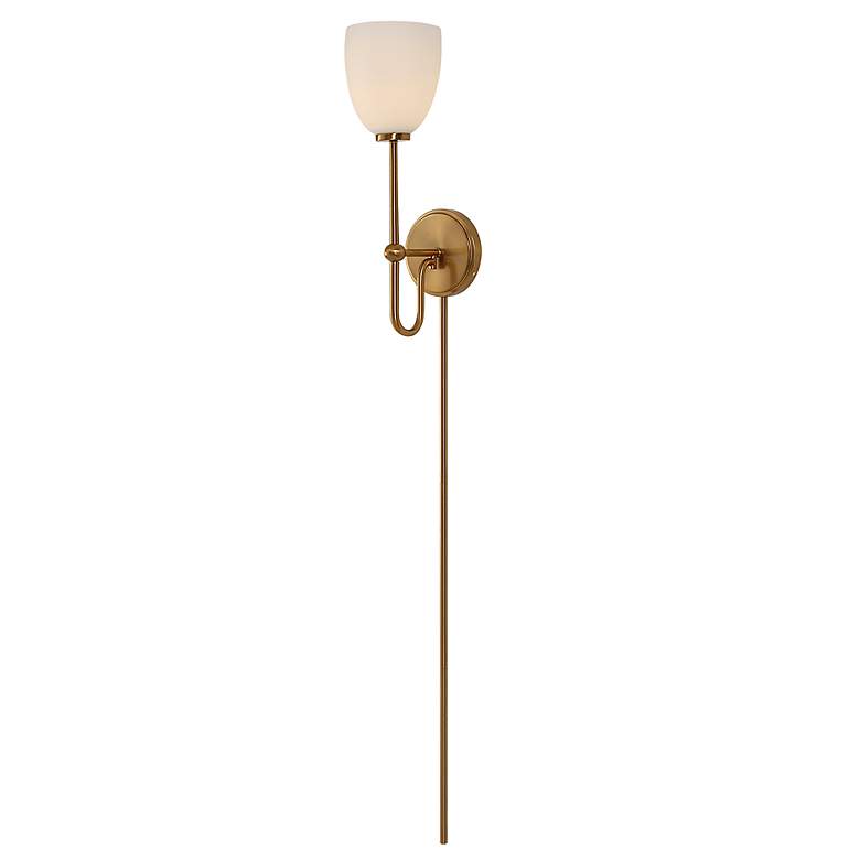Image 5 Uttermost Trophy 18 1/4" High Warm Brass Wall Sconce more views