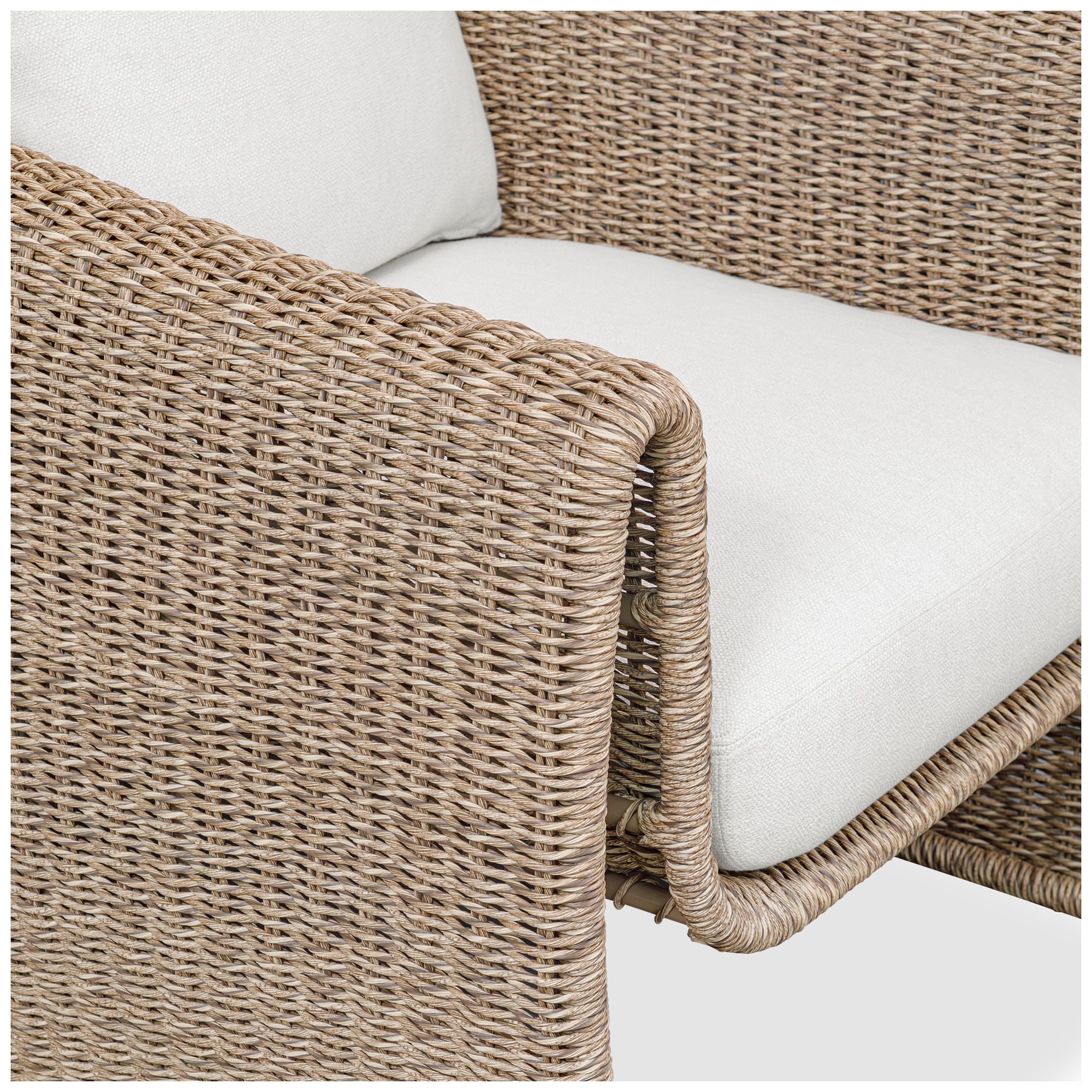 Image 6 Uttermost Tropic Golden Flax Outdoor Lounge Chair more views