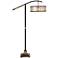 Uttermost Turner Mica Shade Downbridge Arc Floor Lamp