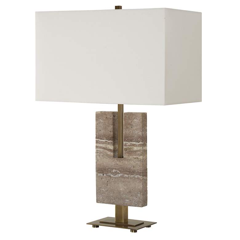 Image 4 Uttermost Turning Point Travertine Table Lamp more views