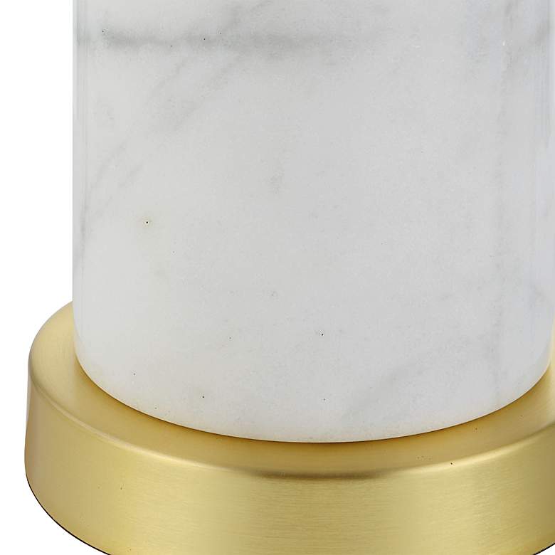 Image 3 Uttermost Turret 29 1/2" High Modern Brushed Gold Buffet Table Lamp more views