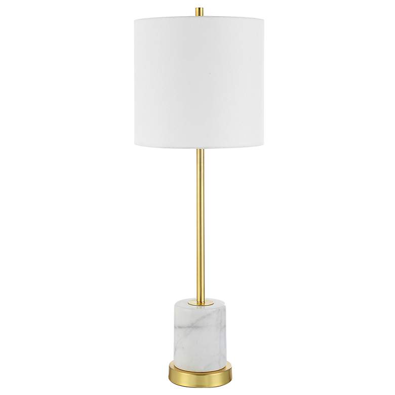 Image 6 Uttermost Turret 29 1/2" High Modern Brushed Gold Buffet Table Lamp more views